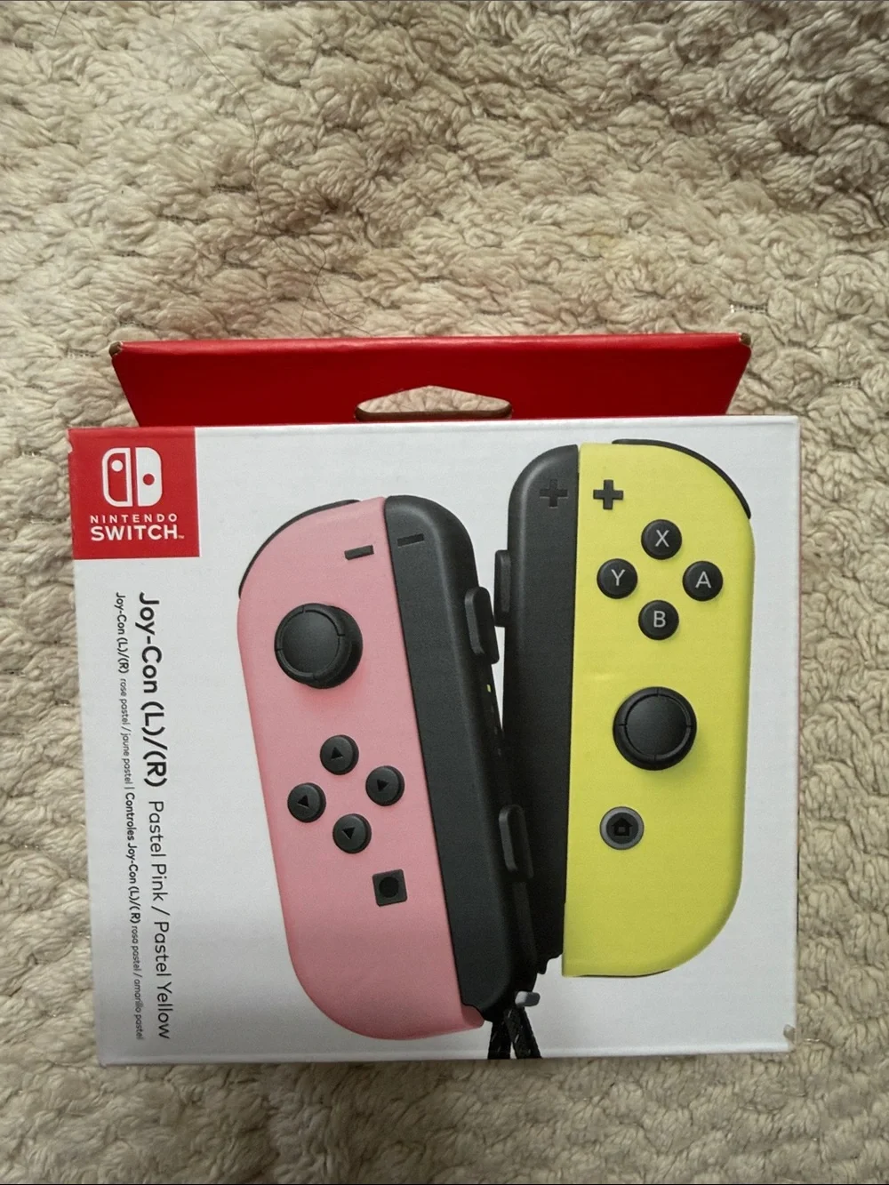 NEW, UNOPENED Nintendo Joy-Con Pair - Pastel Pink & Pastel Yellow